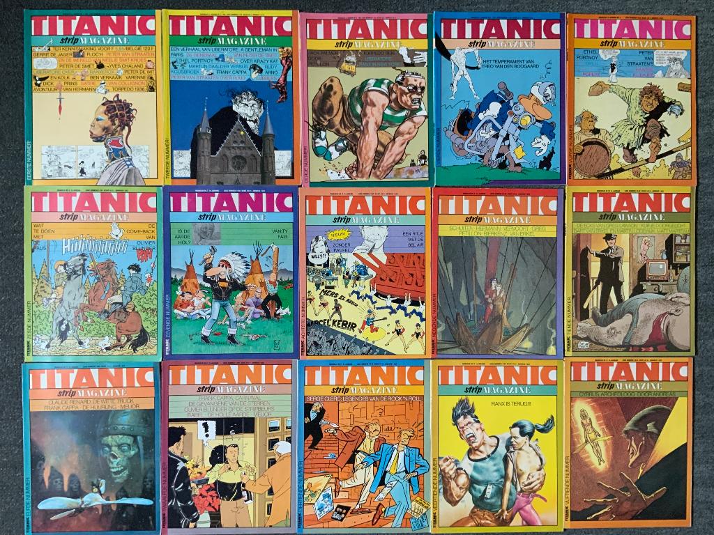 titanic strip magazine, Boeken, Stripboeken, Gelezen, Diverse, Ophalen of Verzenden, Meerdere stripboeken