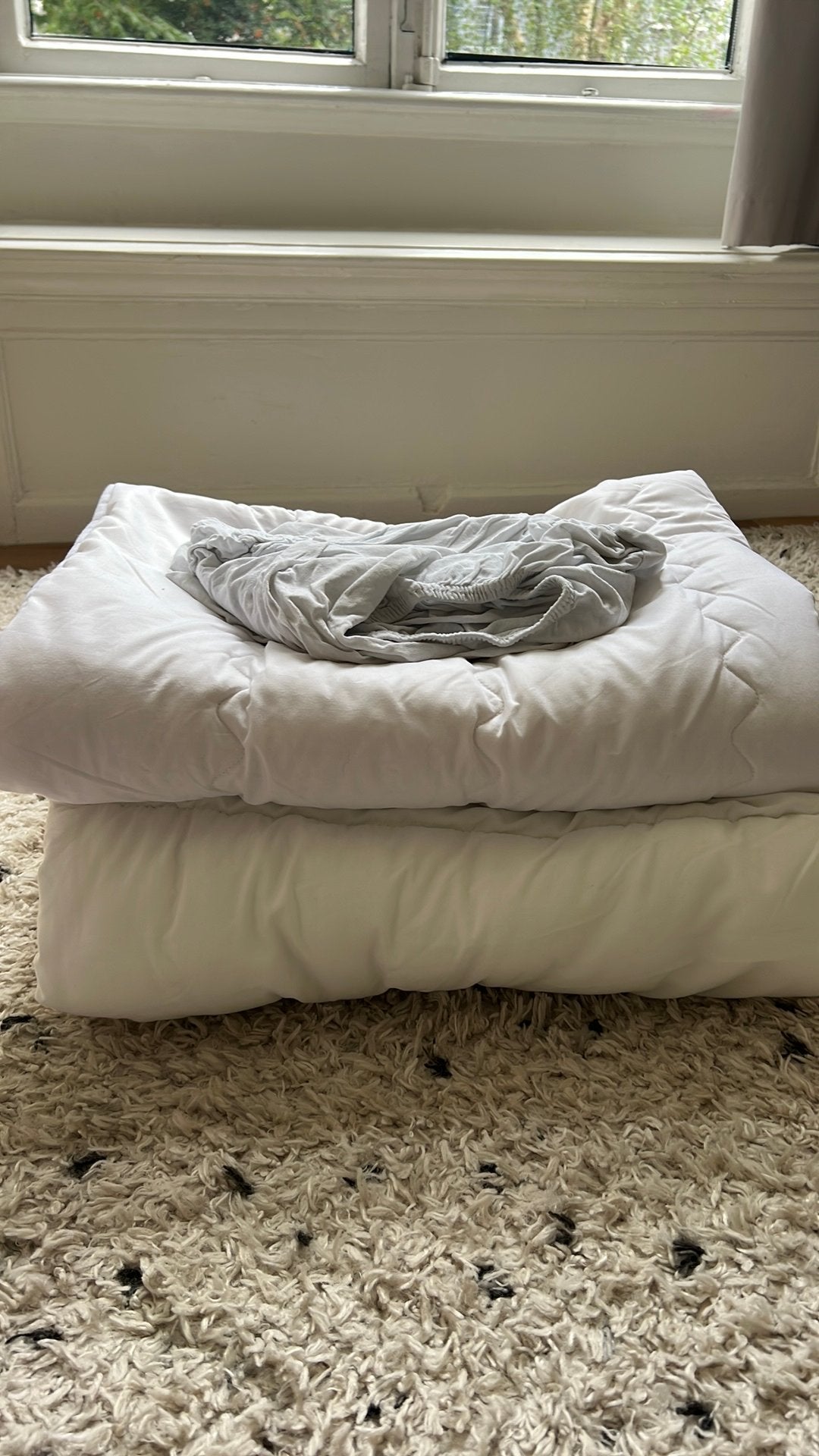 Zomer en winter dekbed peuter dekbed, Ophalen, Zo goed als nieuw, Rechthoekig, 125 cm of meer