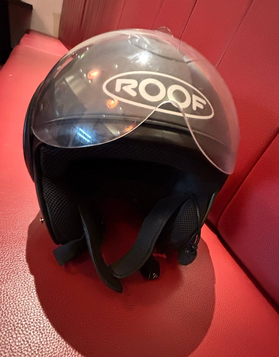 Roof Boxxer Helm Maat M Donkergrijs met Geluidssysteem, Motoren, M, Systeemhelm, Heren, Tweedehands