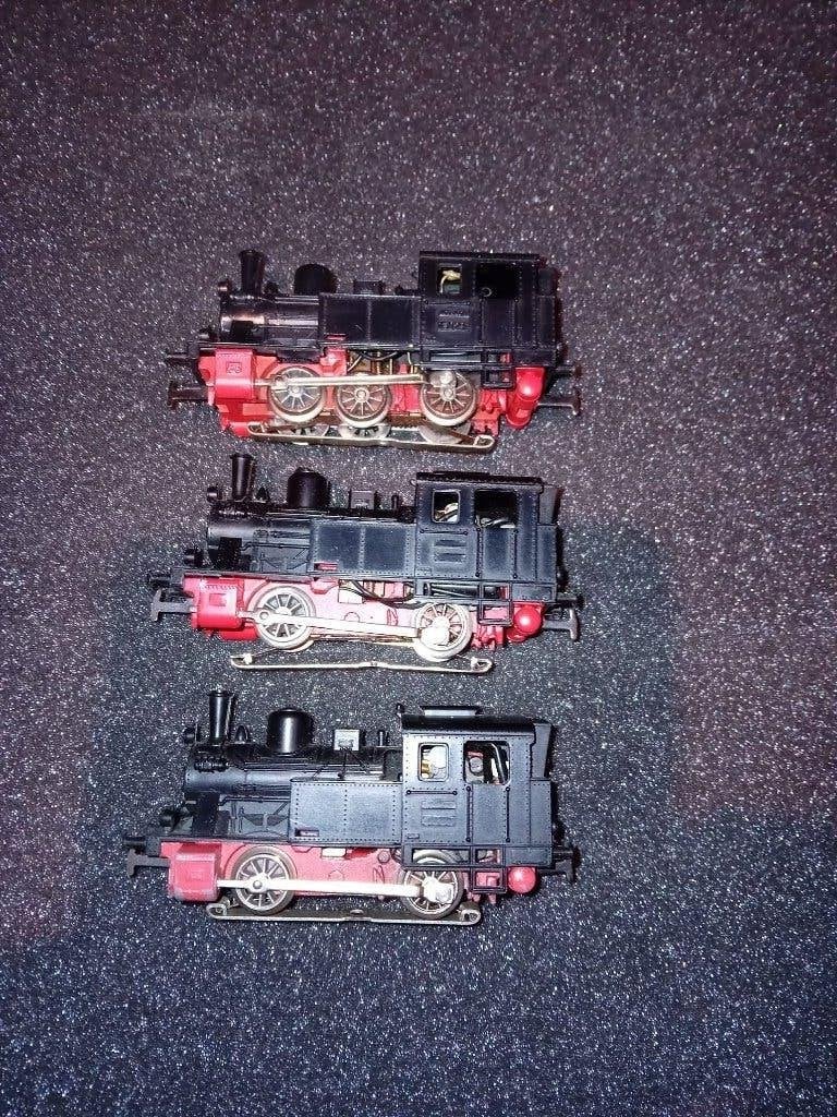 Märklin 3029 vintage 3 stuks stoomlocjes 2- en 3-as, Wisselstroom, Gebruikt, Locomotief, Ophalen of Verzenden