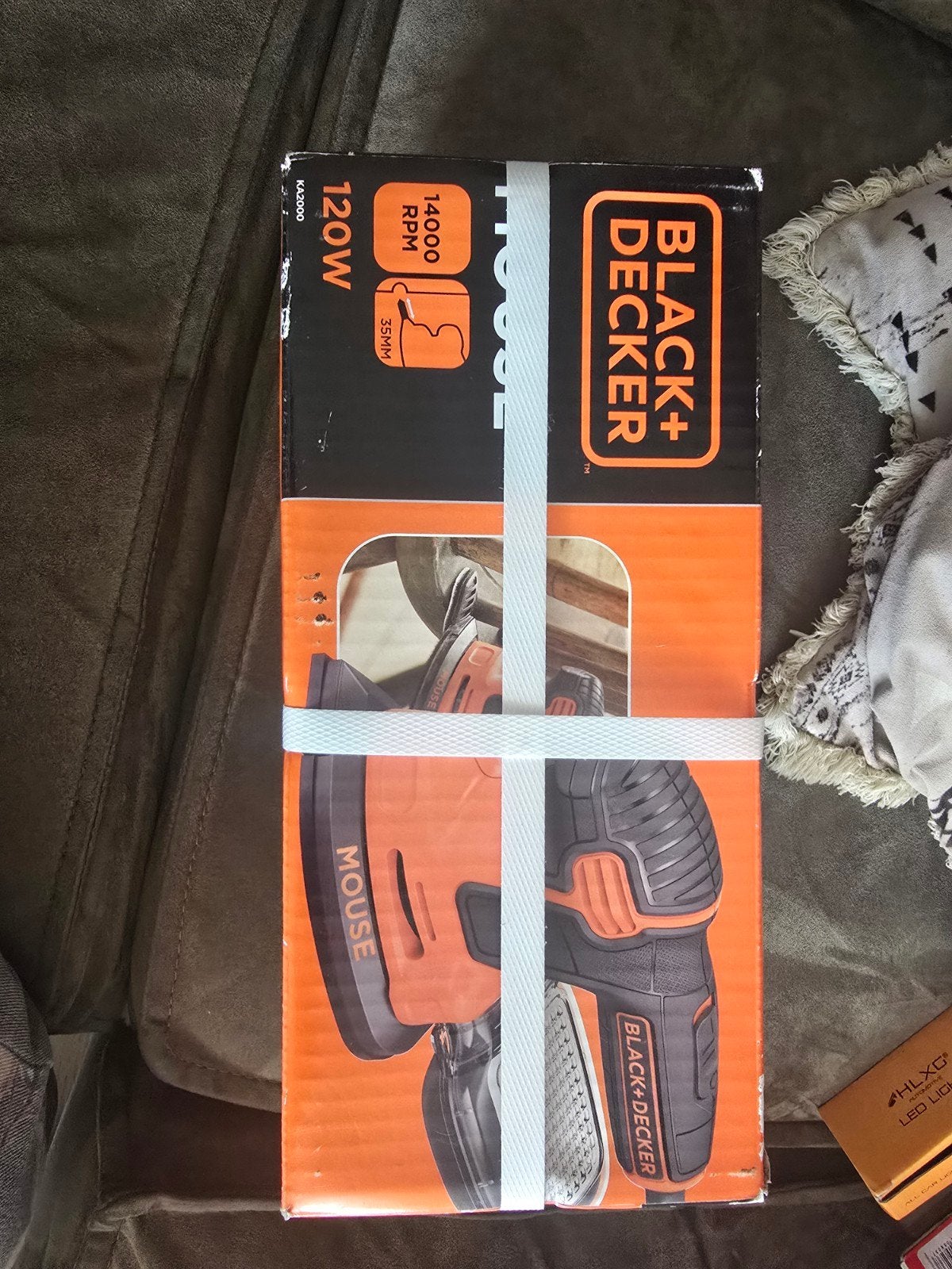 Black+Decker Mouse schuurmachine 120W KA2000-QS, Doe-het-zelf en Verbouw, Ophalen of Verzenden, Nieuw, Minder dan 600 watt, Vlakschuurmachine