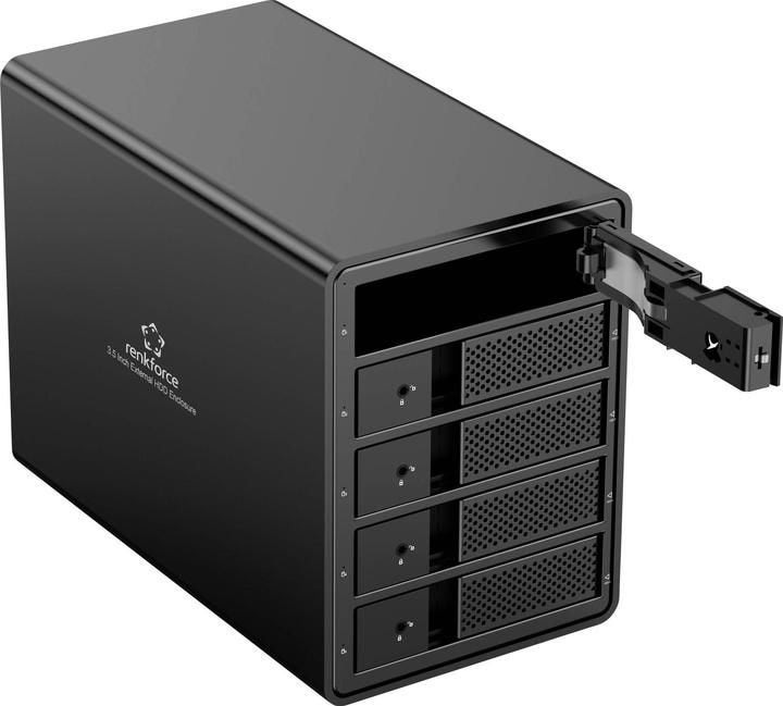 Renkforce 5 bay externe hardeschijf JBOD behuizing, Computers en Software, Harde schijven, Gebruikt, Verzenden, Desktop, USB