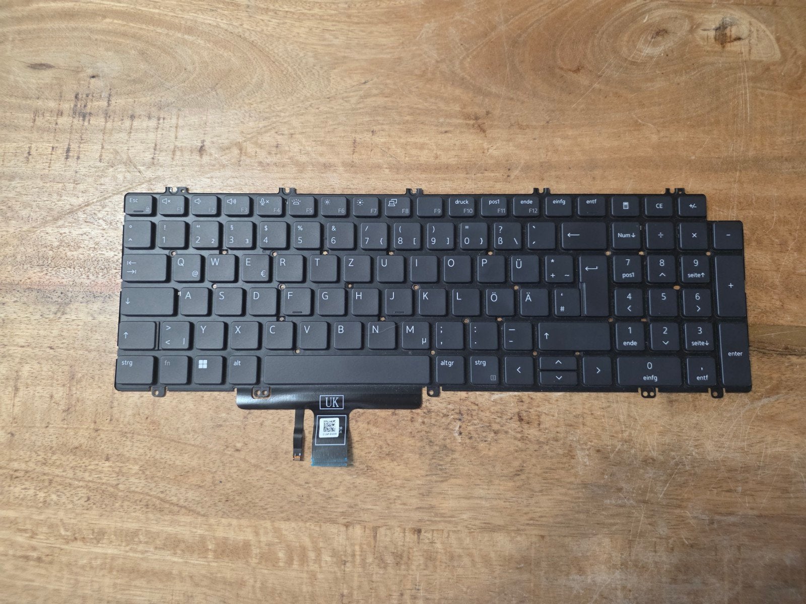 Dell Latitude 5530/5520 Toetsenbord QWERTZ met Backlight (3x, Gebruikt, Ophalen of Verzenden, DELL, Qwertz