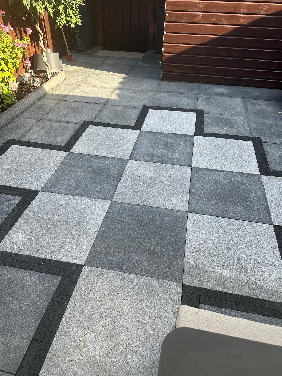 Terrastegels 60x60 cm - Grijs/Antraciet, Ophalen, Gebruikt, Beton, Terrastegels