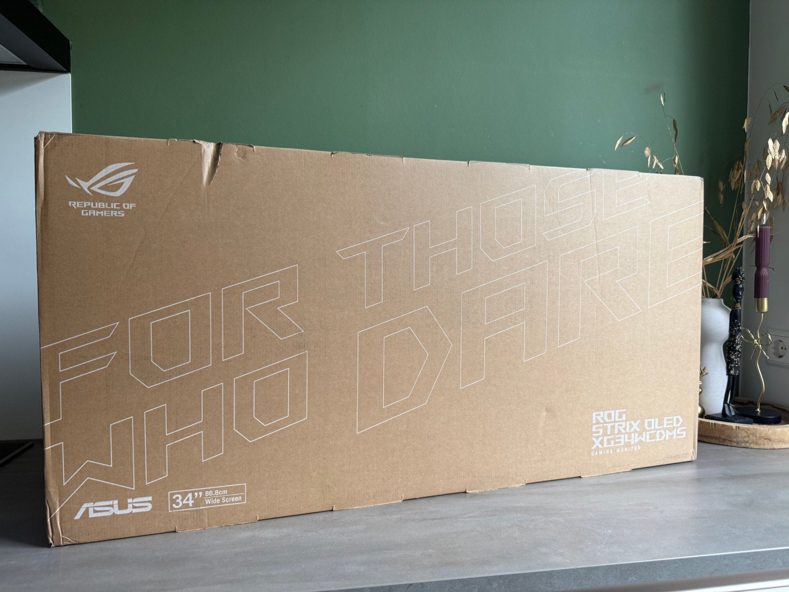 Nieuw in doos: ASUS ROG Strix OLED XG34WCDMS monitor, Computers en Software, Monitoren, Gaming, HDMI, Curved, Nieuw