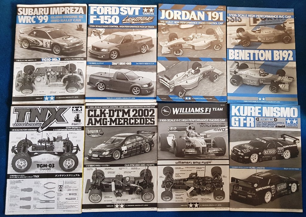 Originele Tamiya handleidingen (LOT4), uit te kiezen, Hobby en Vrije tijd, Modelbouw | Radiografisch | Auto's, Verzenden, Nieuw