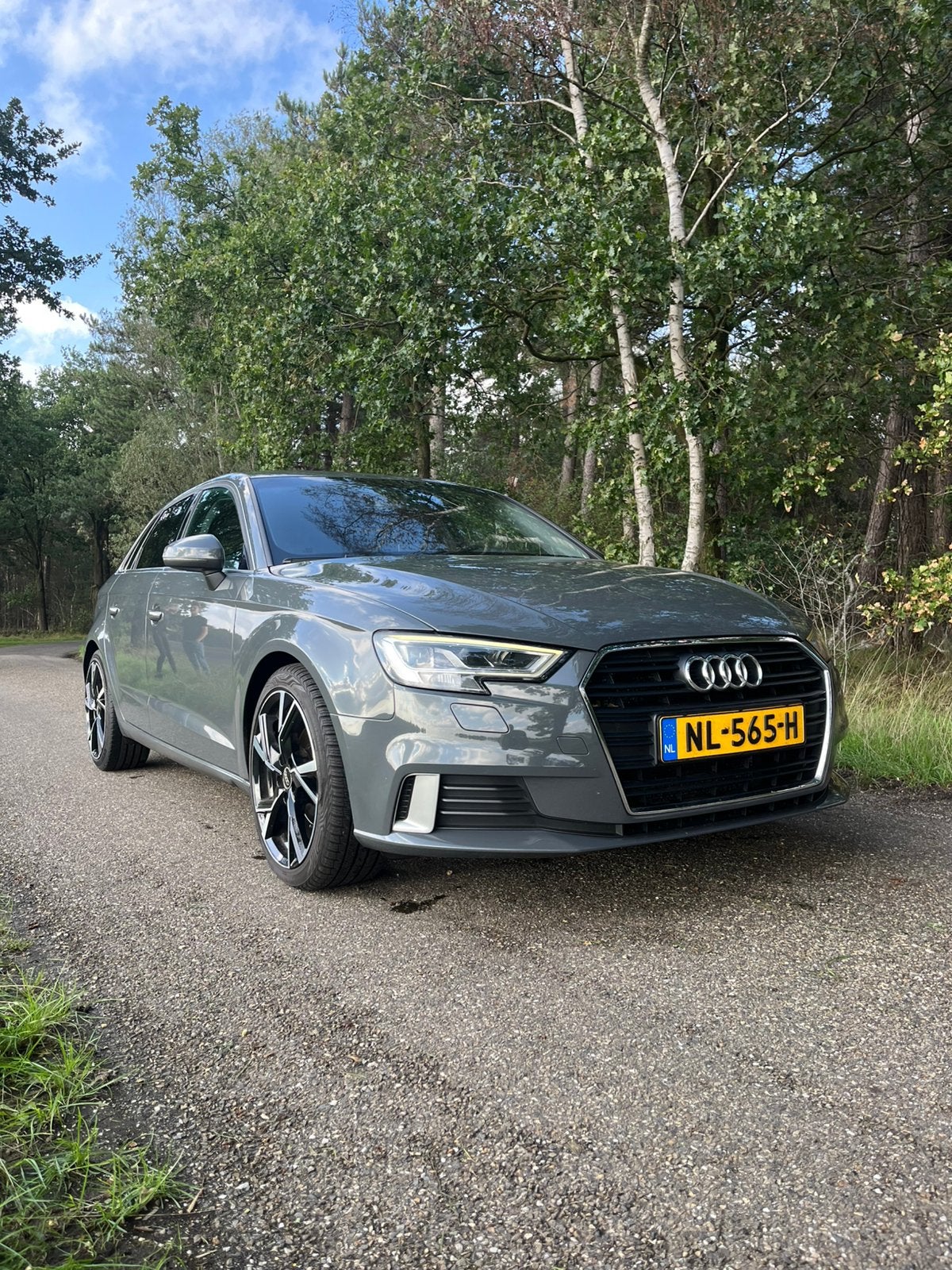 Audi A3 1.6 TDI 81KW Sportback 2017 Grijs, Auto's, Stof, 4 cilinders, Origineel Nederlands, Diesel