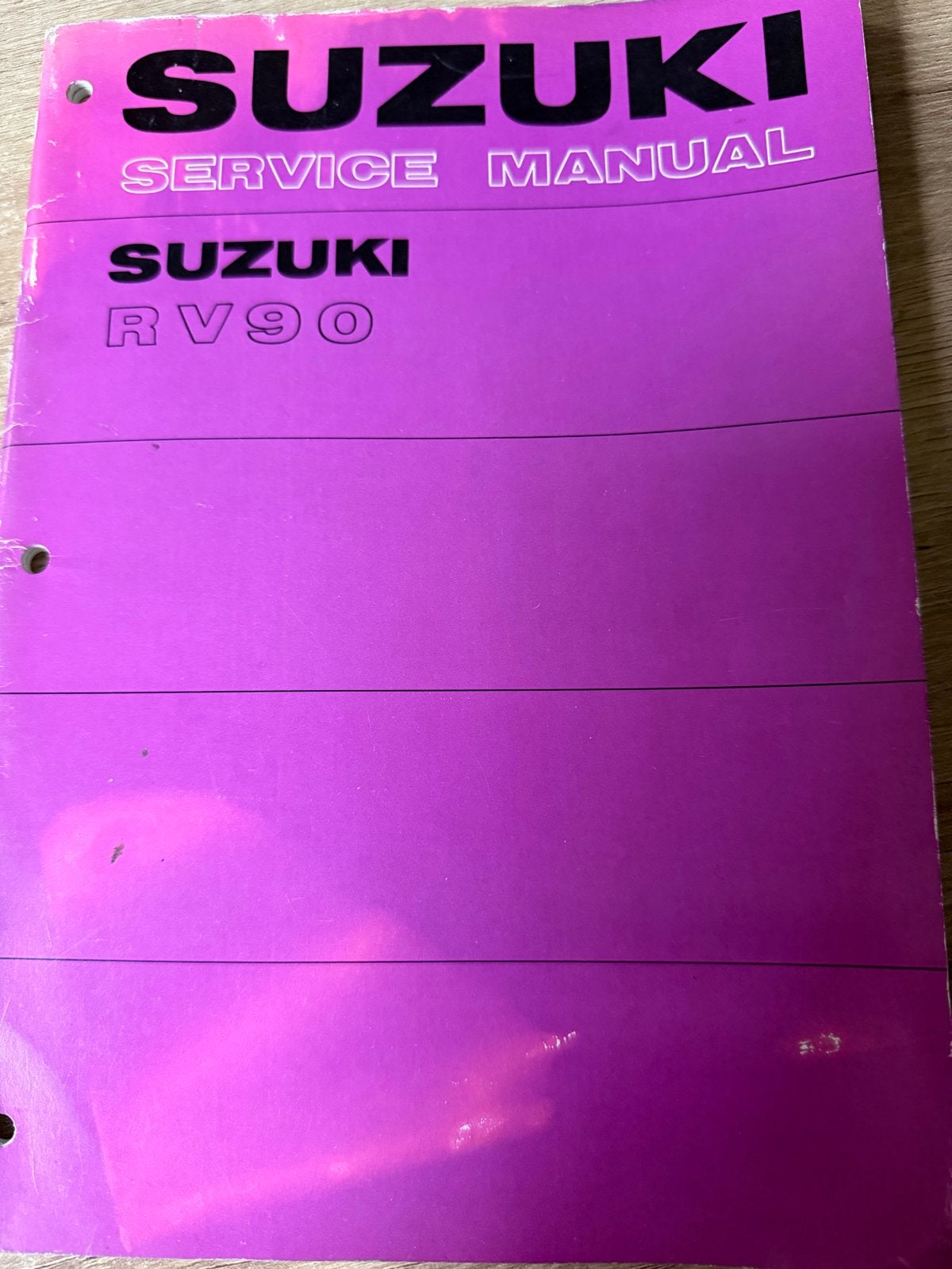 Suzuki RV90 Service Manual - Werkplaatshandboek, Motoren, Ophalen of Verzenden, Suzuki