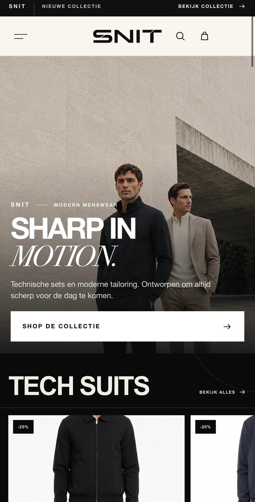Fashion webshop, Eén persoon