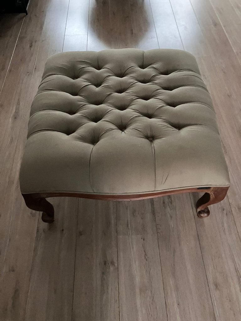 Klassieke hocker/poef, Ophalen, Gebruikt, Vierkant, 75 tot 100 cm
