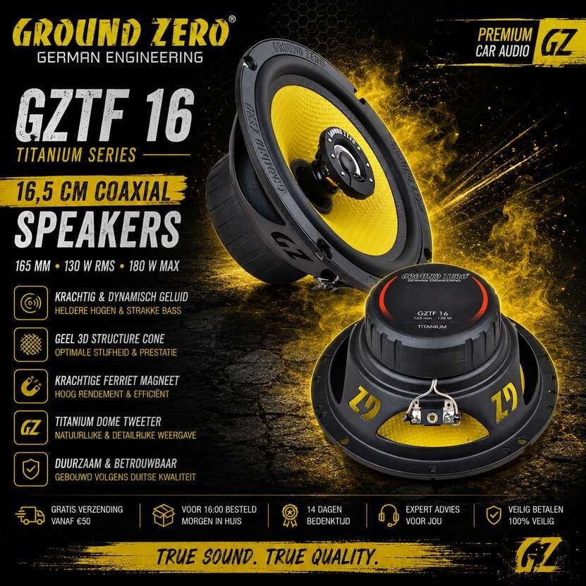 GZTF 6.5X 165 mm / 6.5″ 2-way coaxial speaker system, Niet ingevuld, Niet ingevuld, Niet ingevuld