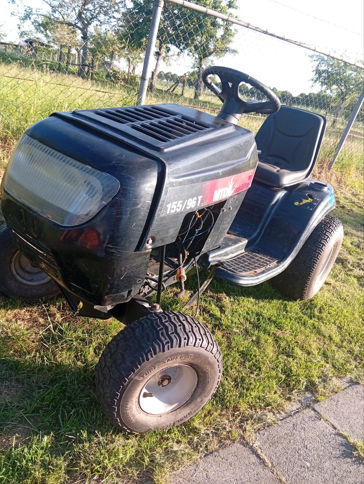 MTD 155/96T Black Edition zitmaaier (defect), Tuin en Terras, Zitmaaiers, Ophalen, Gebruikt, MTD, 90 tot 120 cm