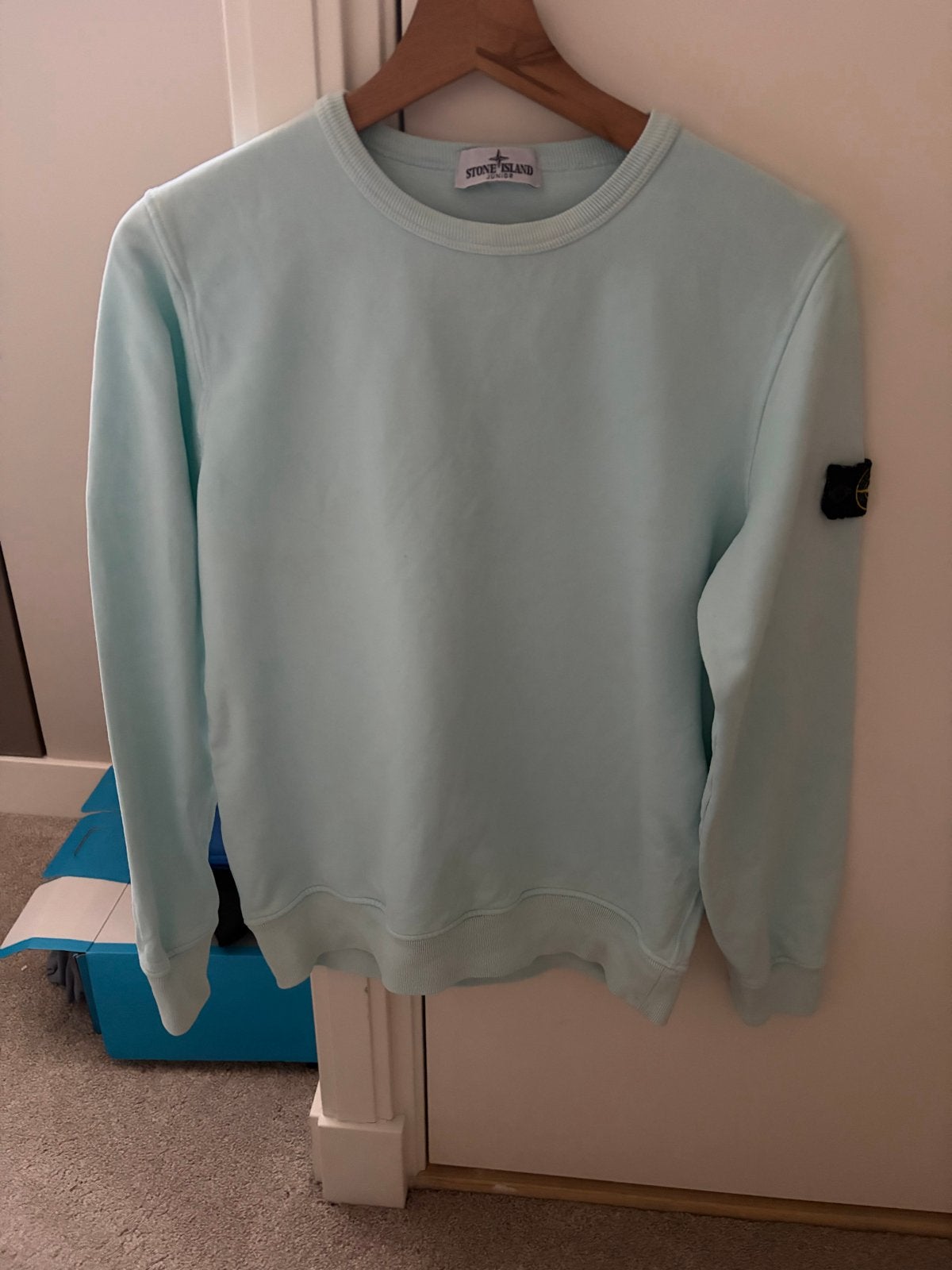 Stone Island sweater - Lichtblauw -maat 12, Ophalen of Verzenden, Zo goed als nieuw