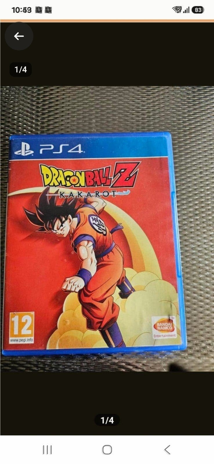 Dragon Ball Z Kakarot PS4 - Zo goed als nieuw, Spelcomputers en Games, 1 speler, Ophalen of Verzenden, Zo goed als nieuw, Role Playing Game (Rpg)