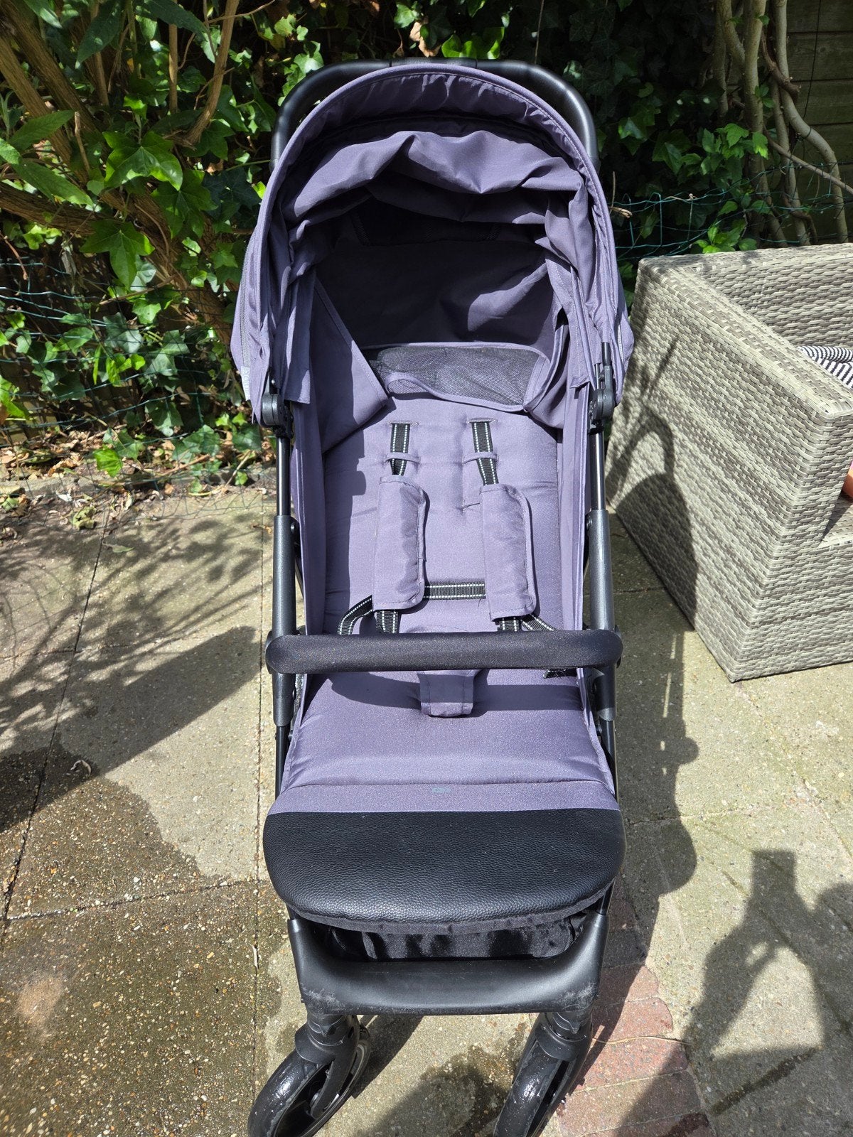 Buggy Kinderkraft Trig3 XL Granite Grey, Ophalen, Zo goed als nieuw, Overige merken, Verstelbare rugleuning
