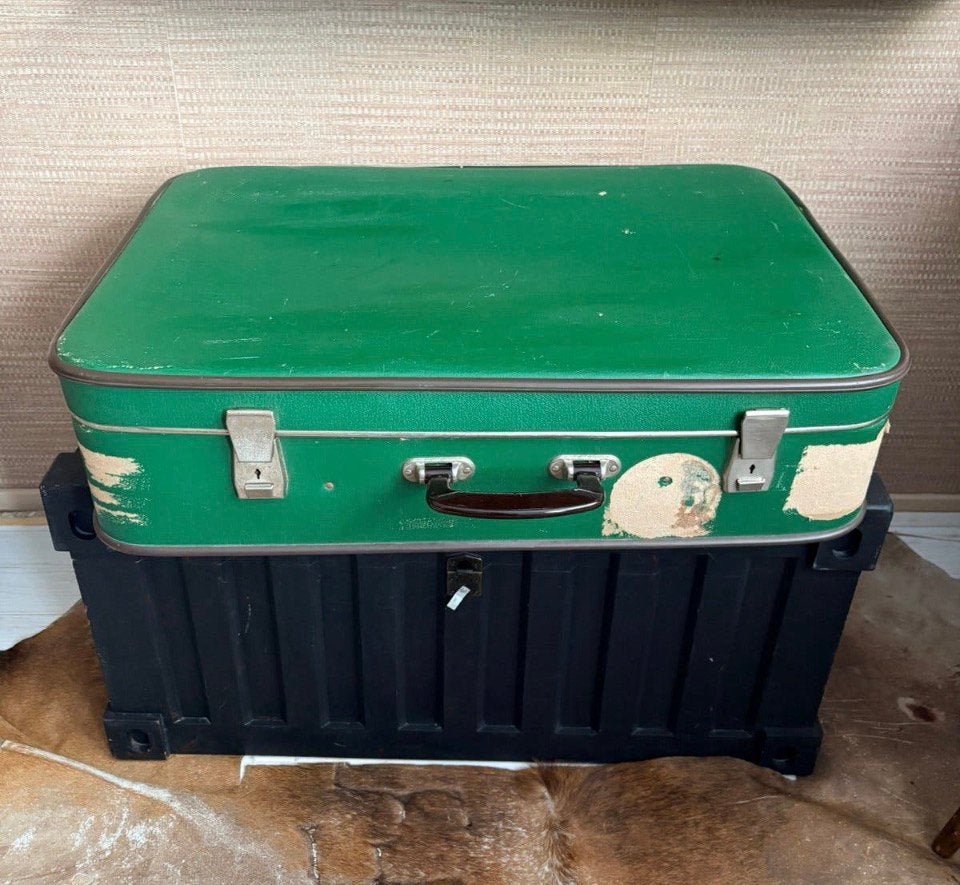 Grote vintage koffer, Sieraden, Tassen en Uiterlijk, Ophalen, Gebruikt