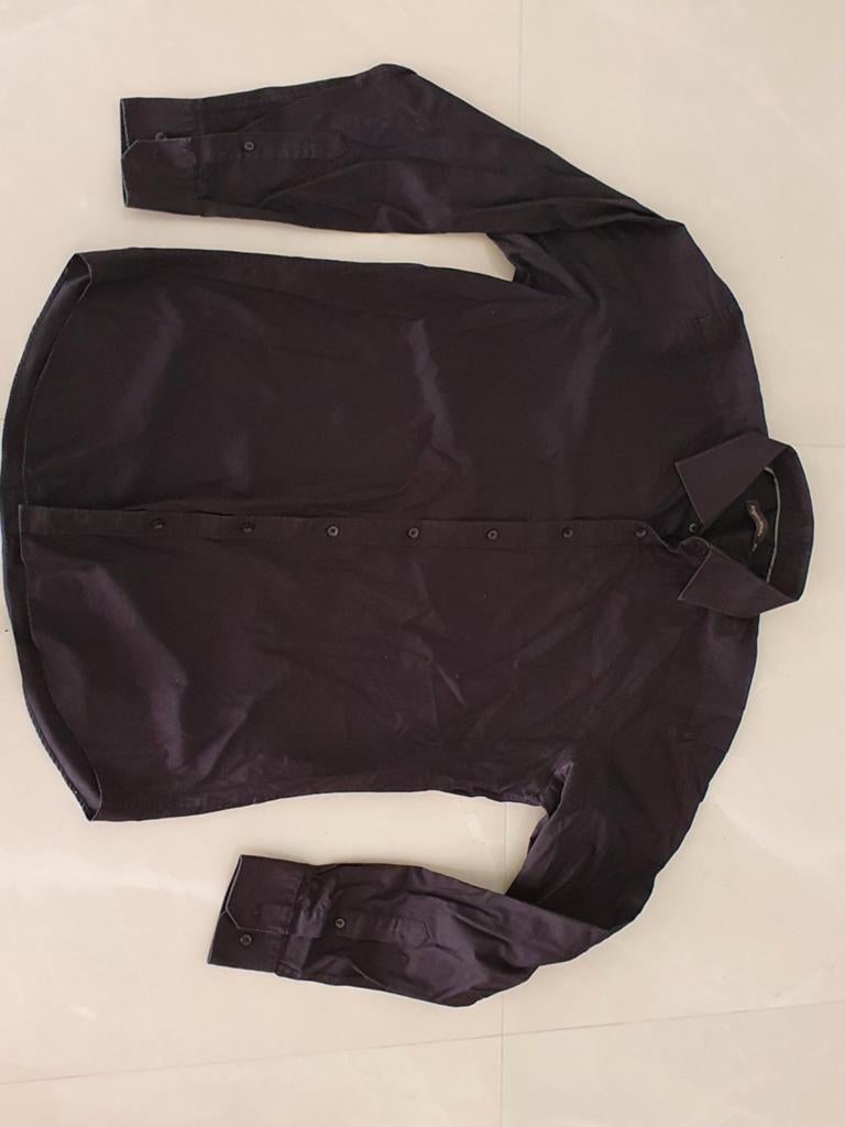 Angelo Litrico Zwart Overhemd Maat L (41-42), Kleding | Heren, Overhemden, Angelo Litrico, Zwart, Ophalen of Verzenden, Halswijdte 41/42 (L)