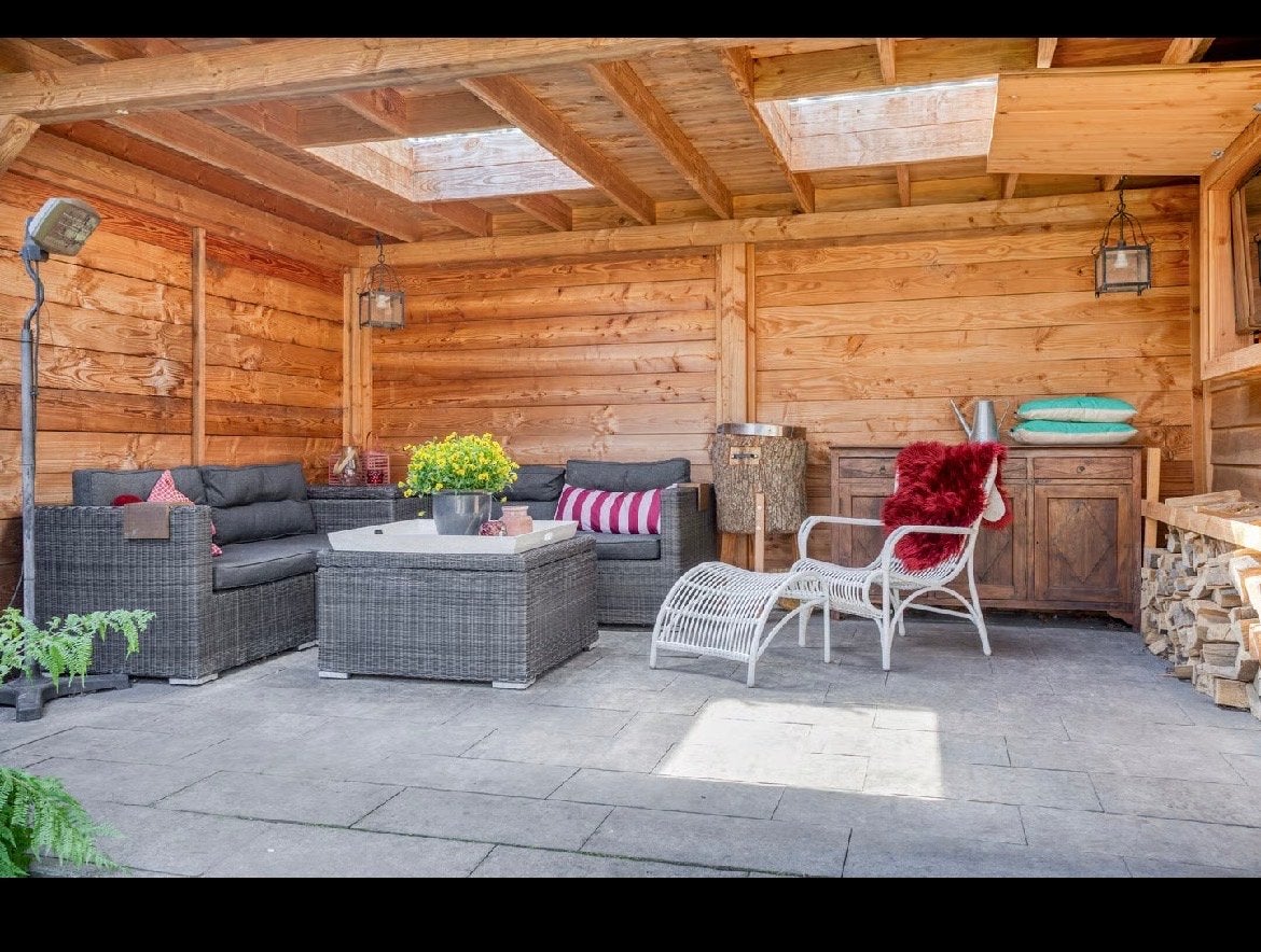 Luxe Wicker Loungeset met Comfortabele Kussens, Tuin en Terras, 6 zitplaatsen, Ophalen of Verzenden, Zo goed als nieuw, Loungeset