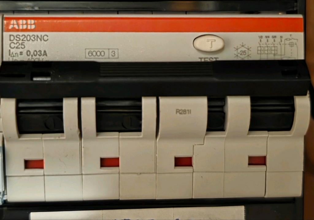 ABB DS203NC C25 aardlekautomaat, Ophalen of Verzenden, Overige typen