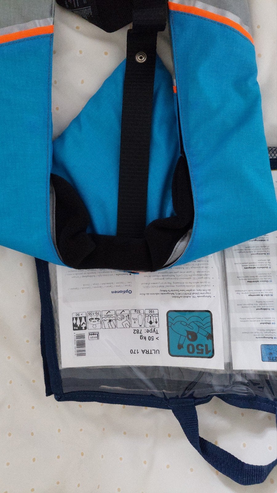 Secumar Ultra Reddingsvest 170N - Blauw/Grijs, Ophalen, Nieuw, Overige typen