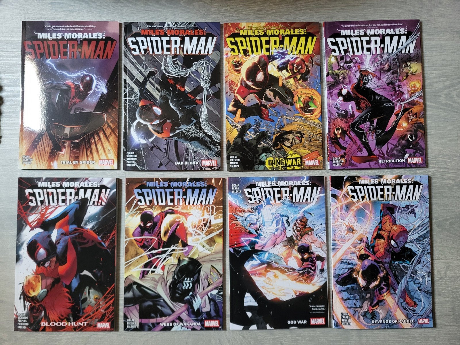 miles Morales Spider-man tpb 1-8 cody Ziglar run, Complete serie of reeks, Ophalen of Verzenden, Nieuw, Amerika
