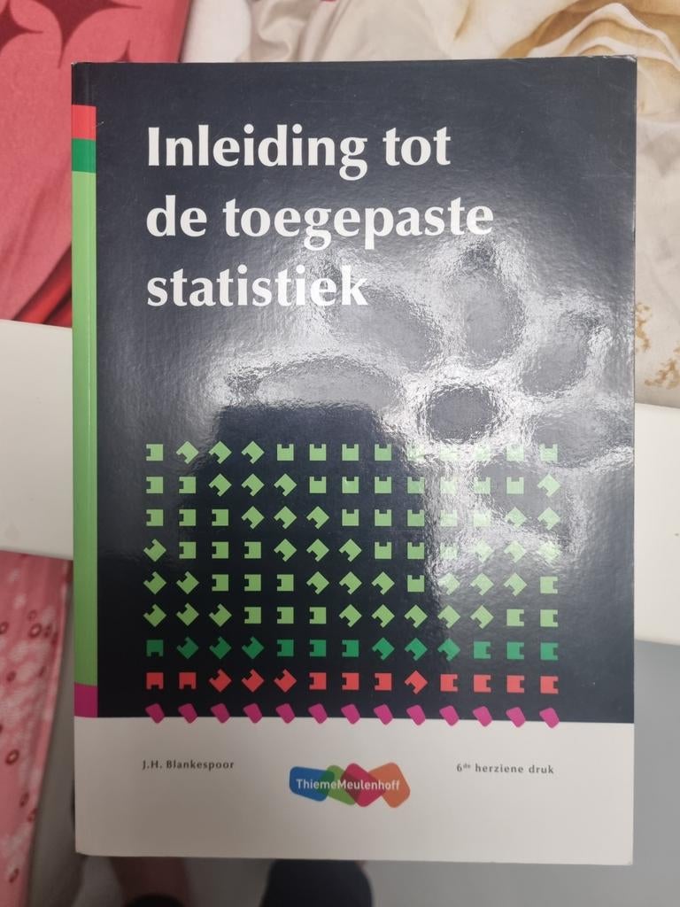 Inleiding tot de toegepaste statistiek - 6e druk, Boeken, Niet van toepassing, Ophalen of Verzenden, Zo goed als nieuw, Gamma