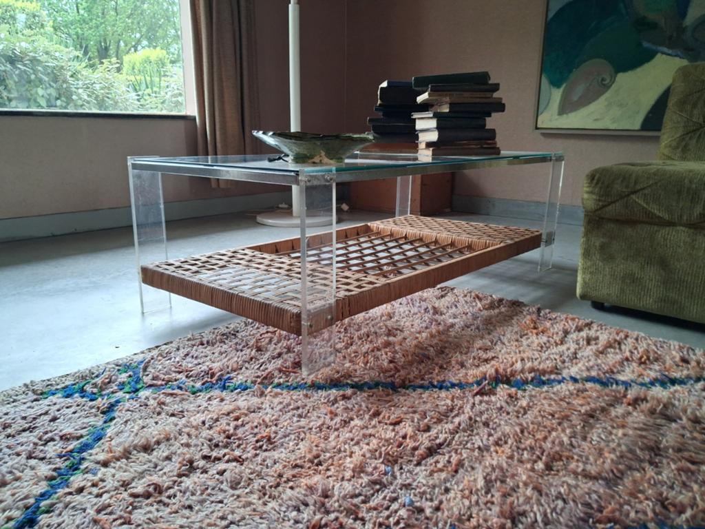 Design jaren 60 70 seventies salontafel vintage retro, Huis en Inrichting, Ophalen, Gebruikt, 100 tot 150 cm, Design