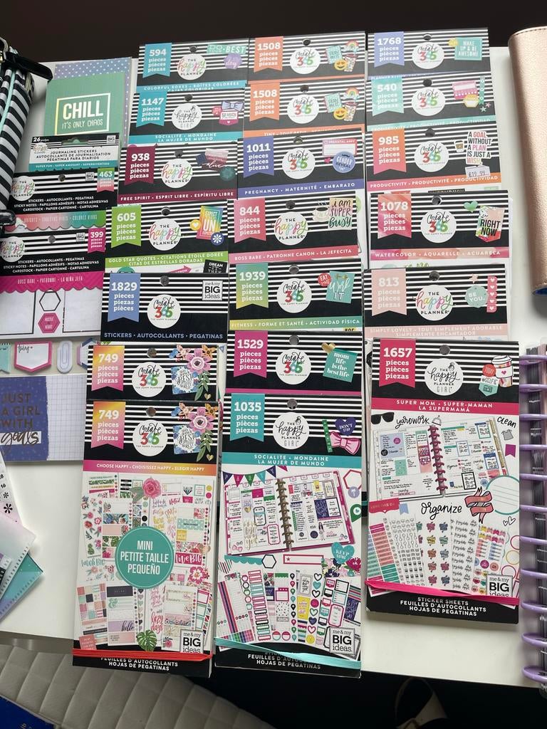 Happy Planner Stickerboeken - Diverse Collectie, Ophalen of Verzenden, Zo goed als nieuw, Meerdere stickers