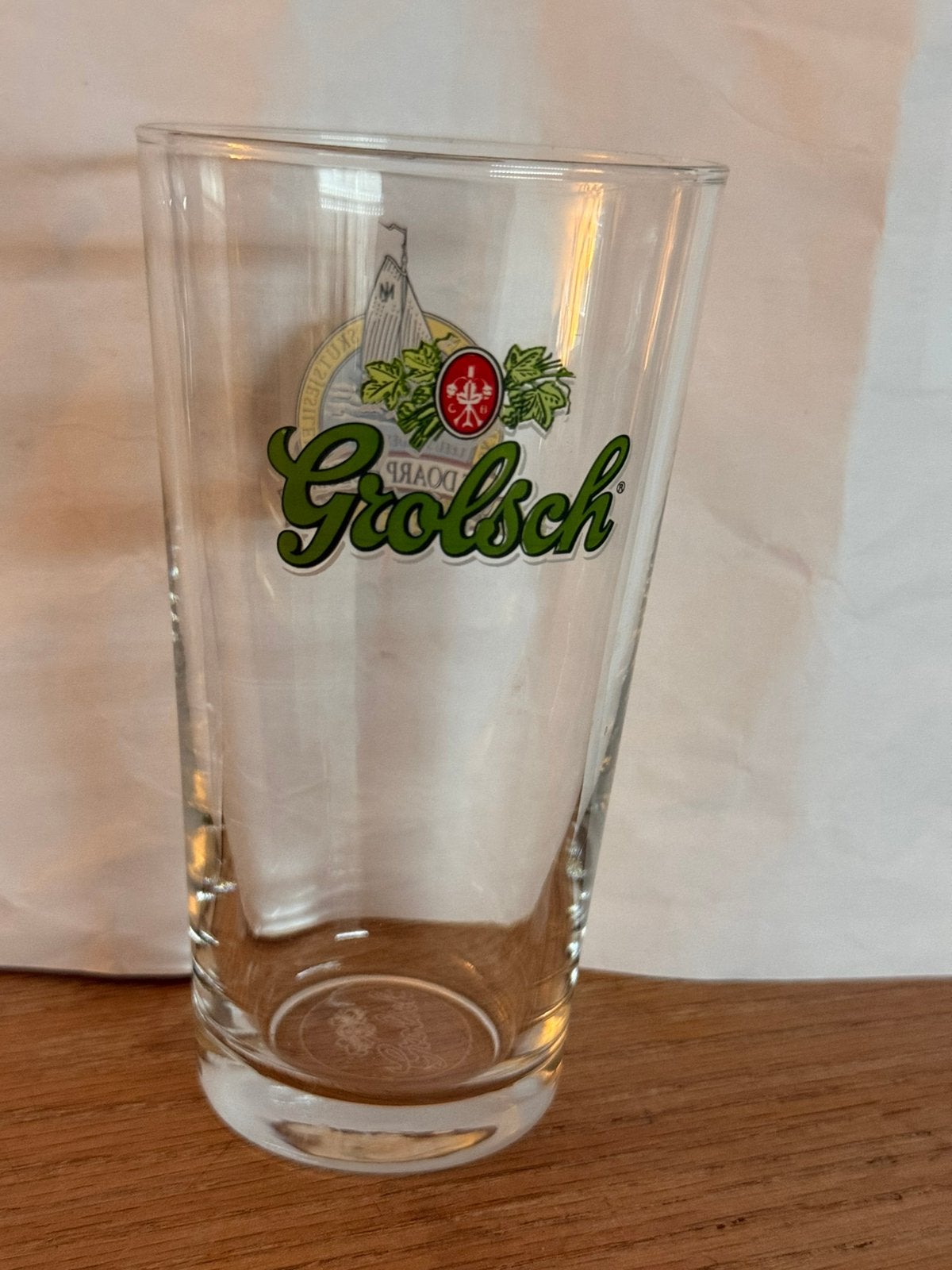 Grolsch  bier glas, Verzamelen, Ophalen of Verzenden, Zo goed als nieuw, Glas of Glazen, Grolsch
