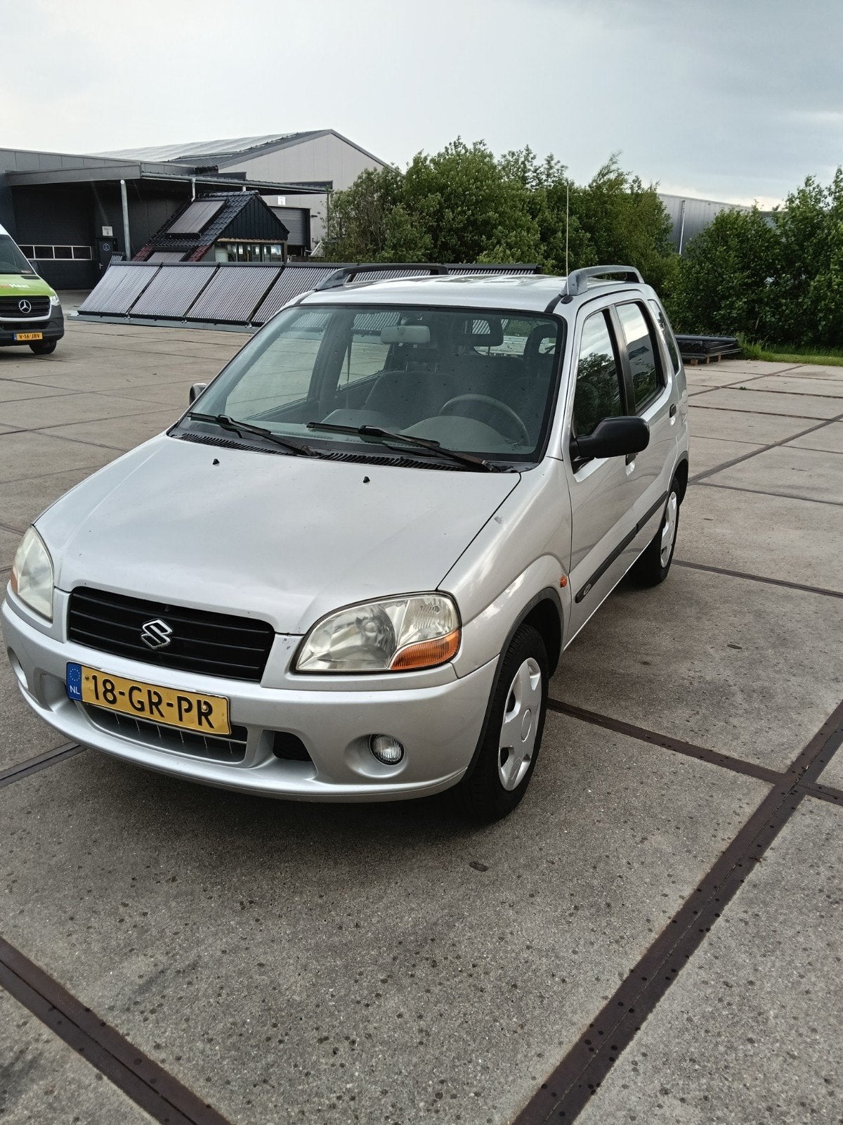 Suzuki Ignis 1.3 GL 2001 Grijs, Auto's, Suzuki, Bedrijf, Ignis, ABS, Airbags, Airconditioning, Centrale vergrendeling, Dakrails