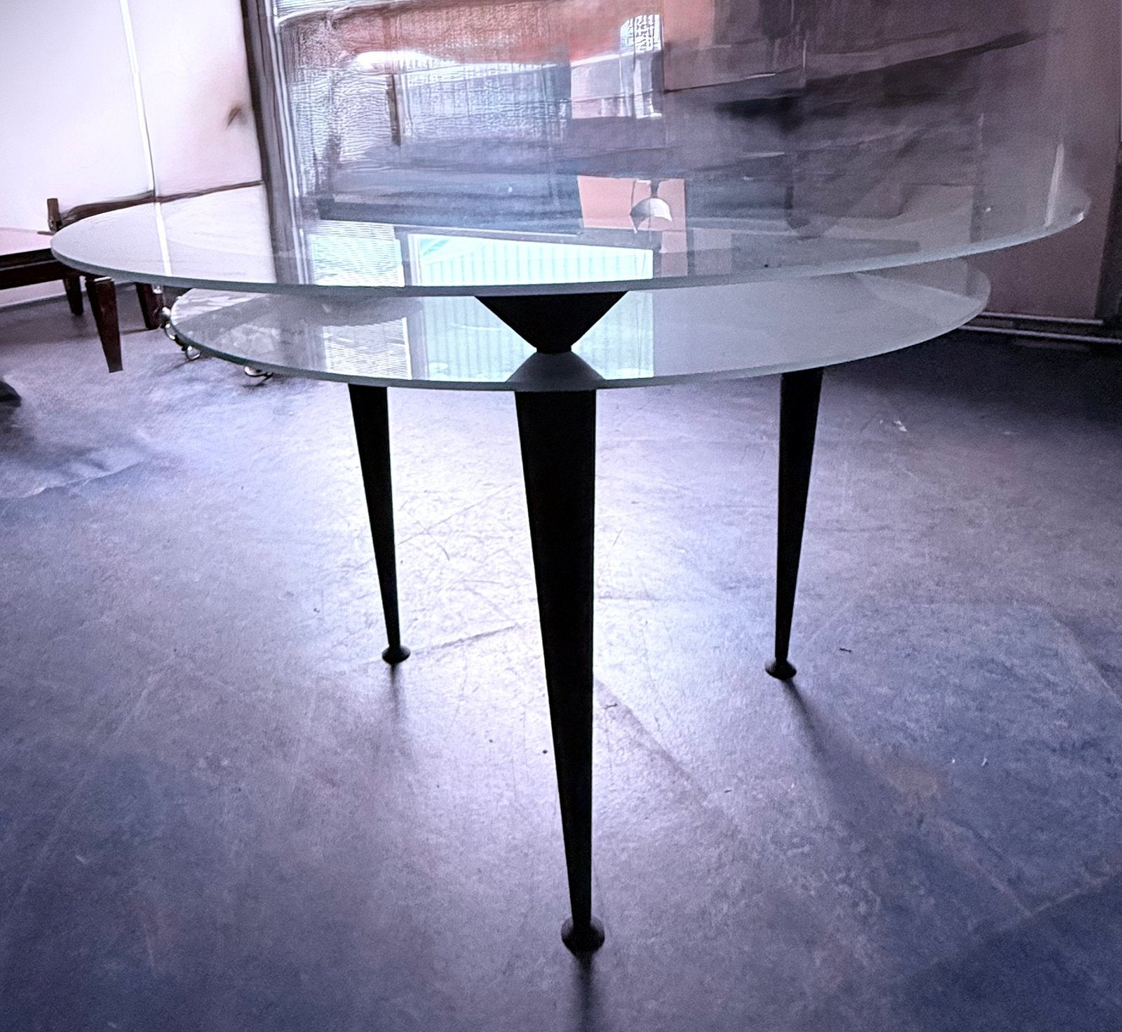 Art deco ronde tafel, Ophalen, Zo goed als nieuw, Rond, 100 tot 150 cm