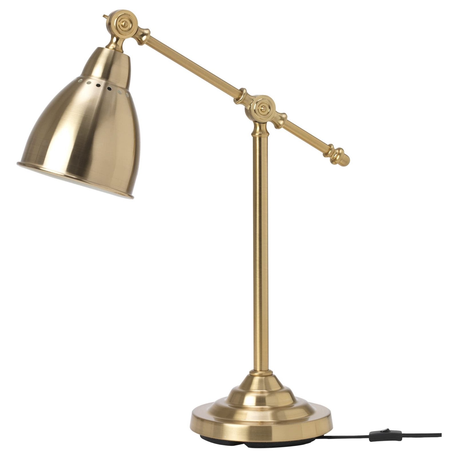 Ikea barometer Bureaulamp - Verstelbaar zgan, Ophalen, Goud, Zo goed als nieuw, Metaal