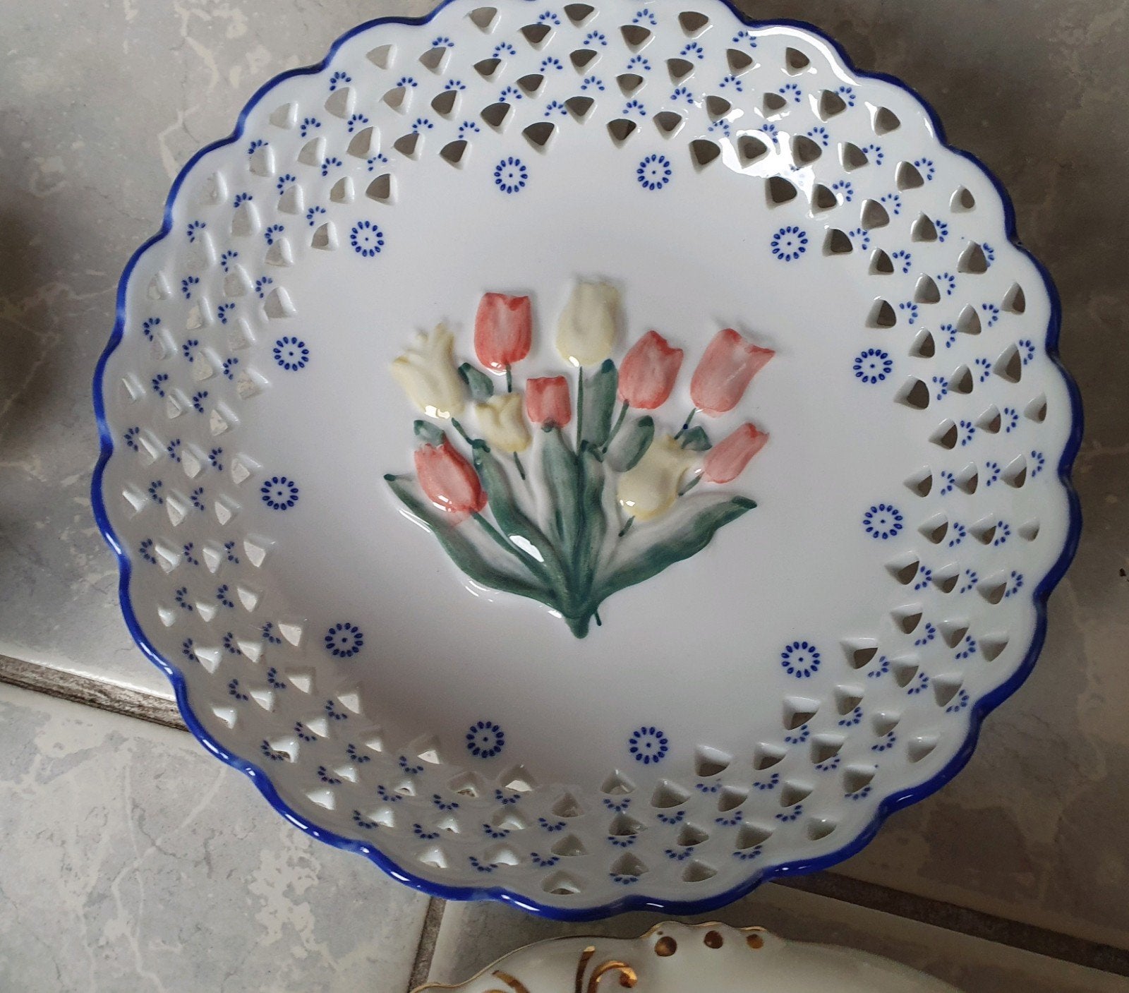 Tulip delftware handgeschilderd Ter Steege, Ophalen