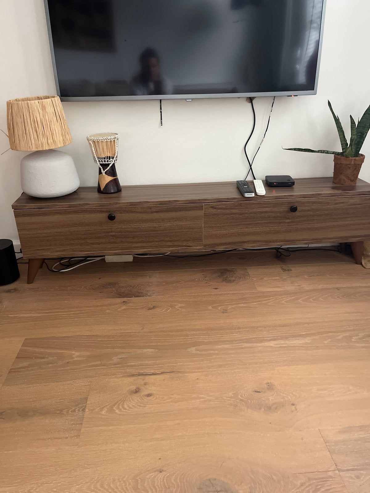Modern tv-meubel met opbergruimte, Ophalen, Gebruikt, 150 tot 200 cm, Minder dan 100 cm