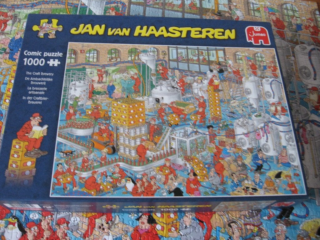 Jan van Haasteren DE AMBACHTELIJKE BROUWERIJ 1000 stukjes, Ophalen of Verzenden, 500 t/m 1500 stukjes, Gebruikt, Legpuzzel