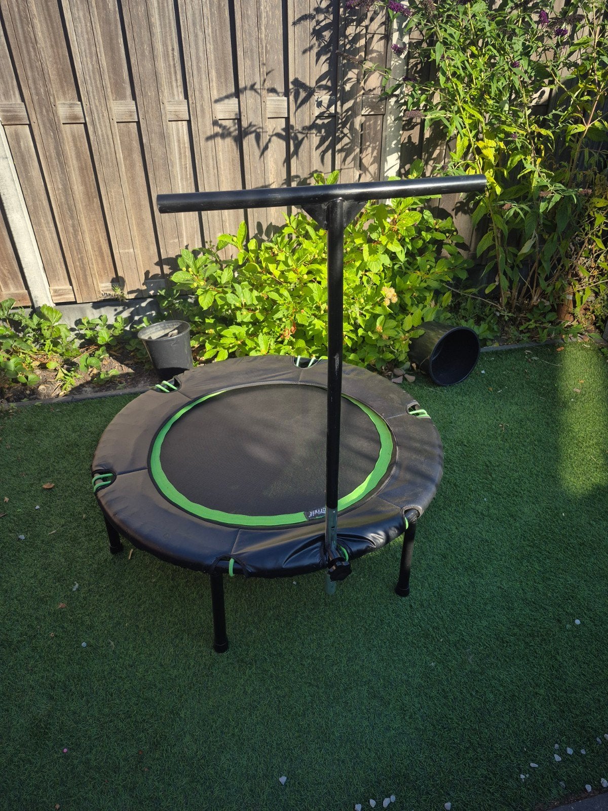 Crivit fitness trampoline met handvat, Ophalen, Gebruikt