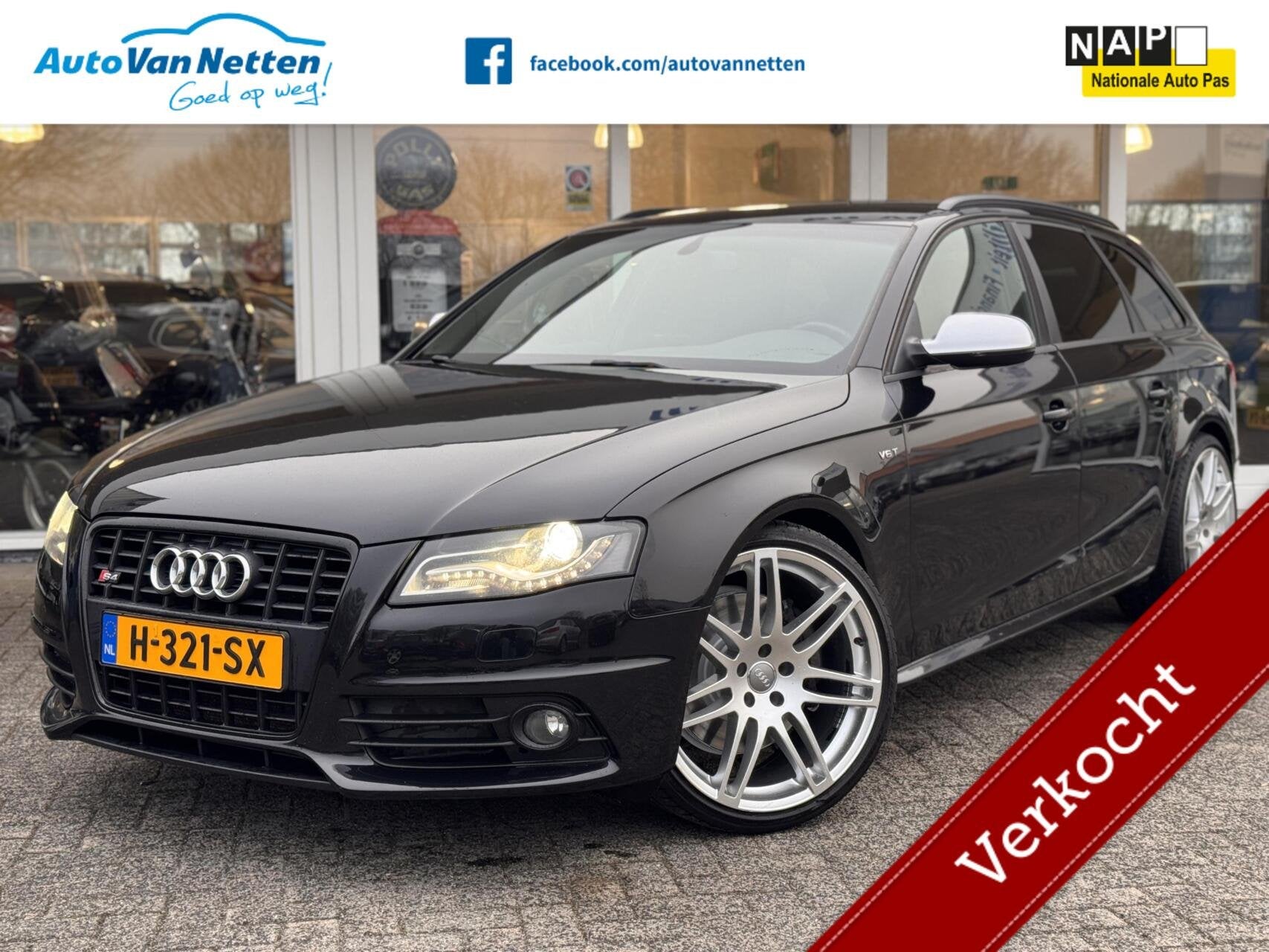 Audi S4 Avant 3.0 TFSI 445pk S4 quattro Pro Line,Leder,Xenon, Auto's, Automaat, Euro 5, Gebruikt, Zwart