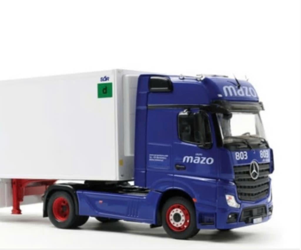 Mercedes Benz Actros MP4 2017 MAZO 1/43 camion autobus # 96, Hobby en Vrije tijd, Modelauto's | 1:43, Verzenden, Nieuw, Bus of Vrachtwagen