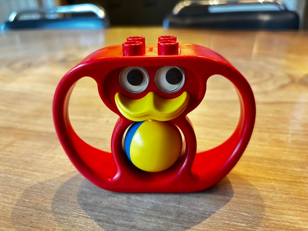 Lego Duplo Rammelaar Eendje met Bal, Kinderen en Baby's, Speelgoed | Babyspeelgoed, Gebruikt, Rammelaar, Met geluid, Ophalen of Verzenden