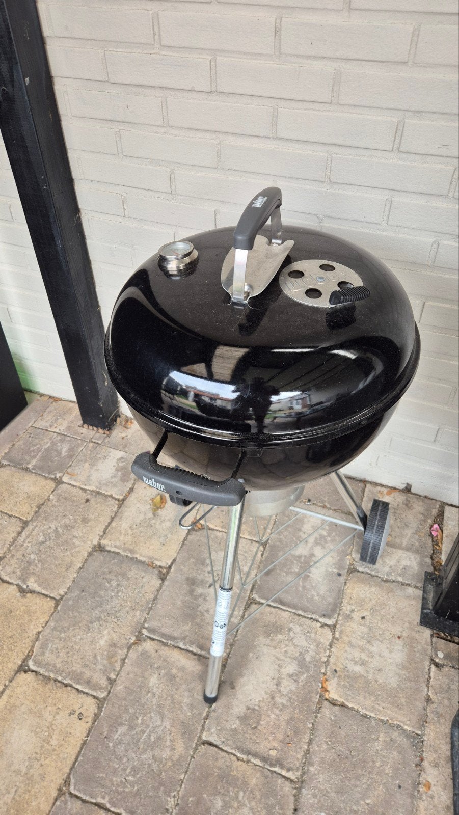Weber barbecue bbq diameter 45 cm met thermometer, Ophalen, Gebruikt