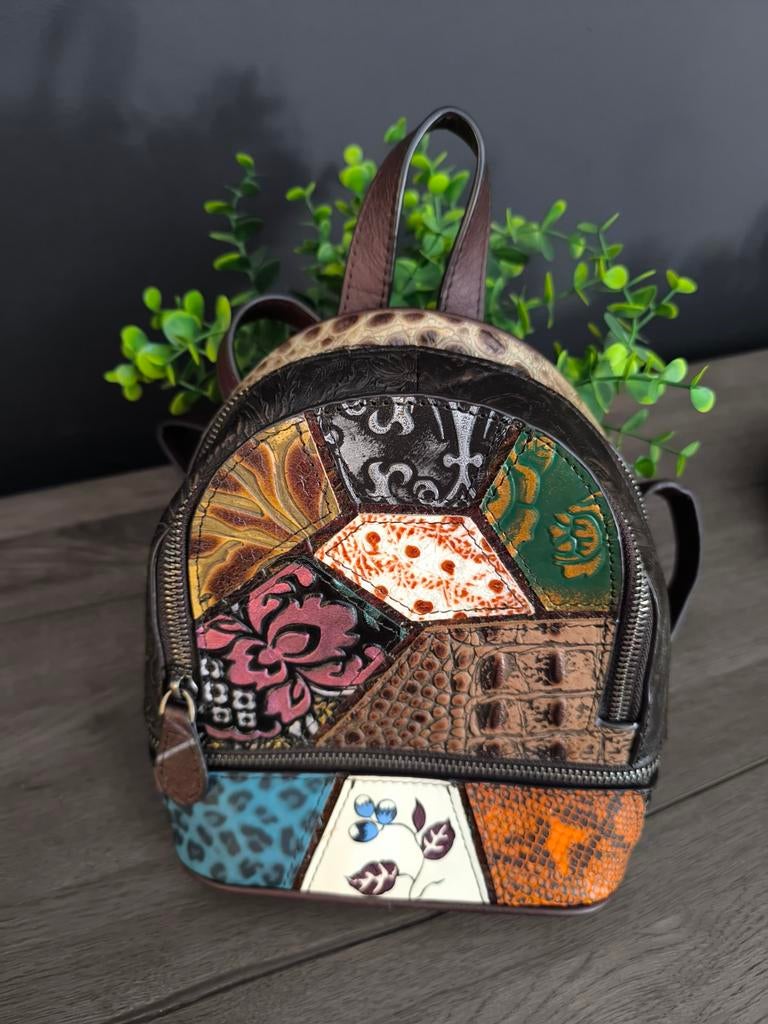 Te koop: patchwork tas, Ophalen of Verzenden, Zo goed als nieuw, 30 cm of meer, Minder dan 35 cm