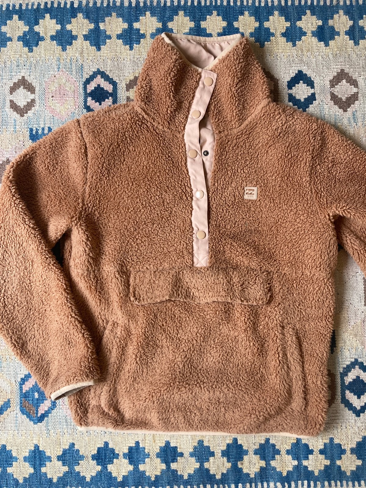 Billabong Fleece trui S, Ophalen of Verzenden, Gedragen, Maat 36 (S), Oranje