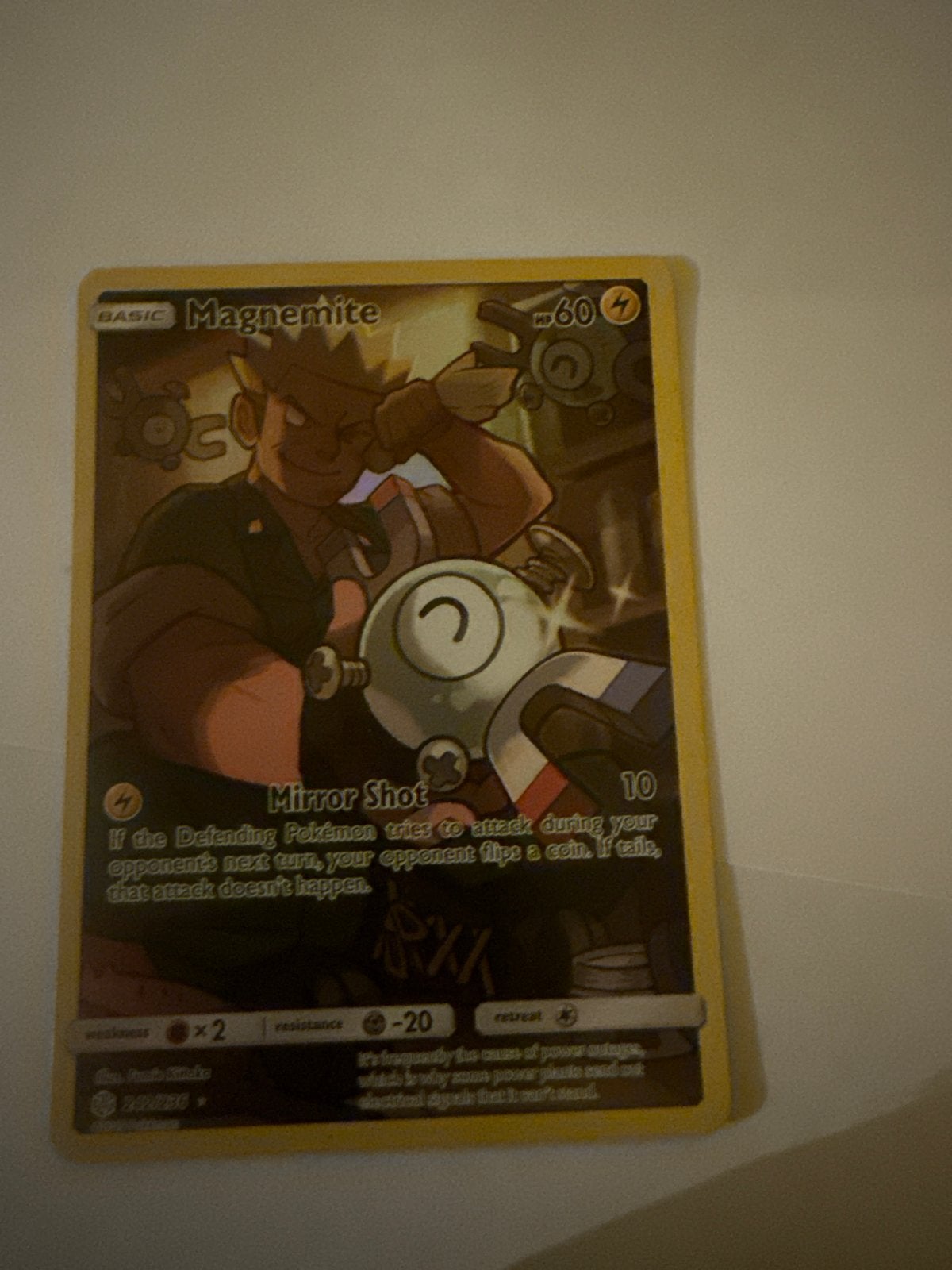 Magnemite Pokémon kaart - Zo goed als nieuw, Ophalen of Verzenden, Zo goed als nieuw, Losse kaart