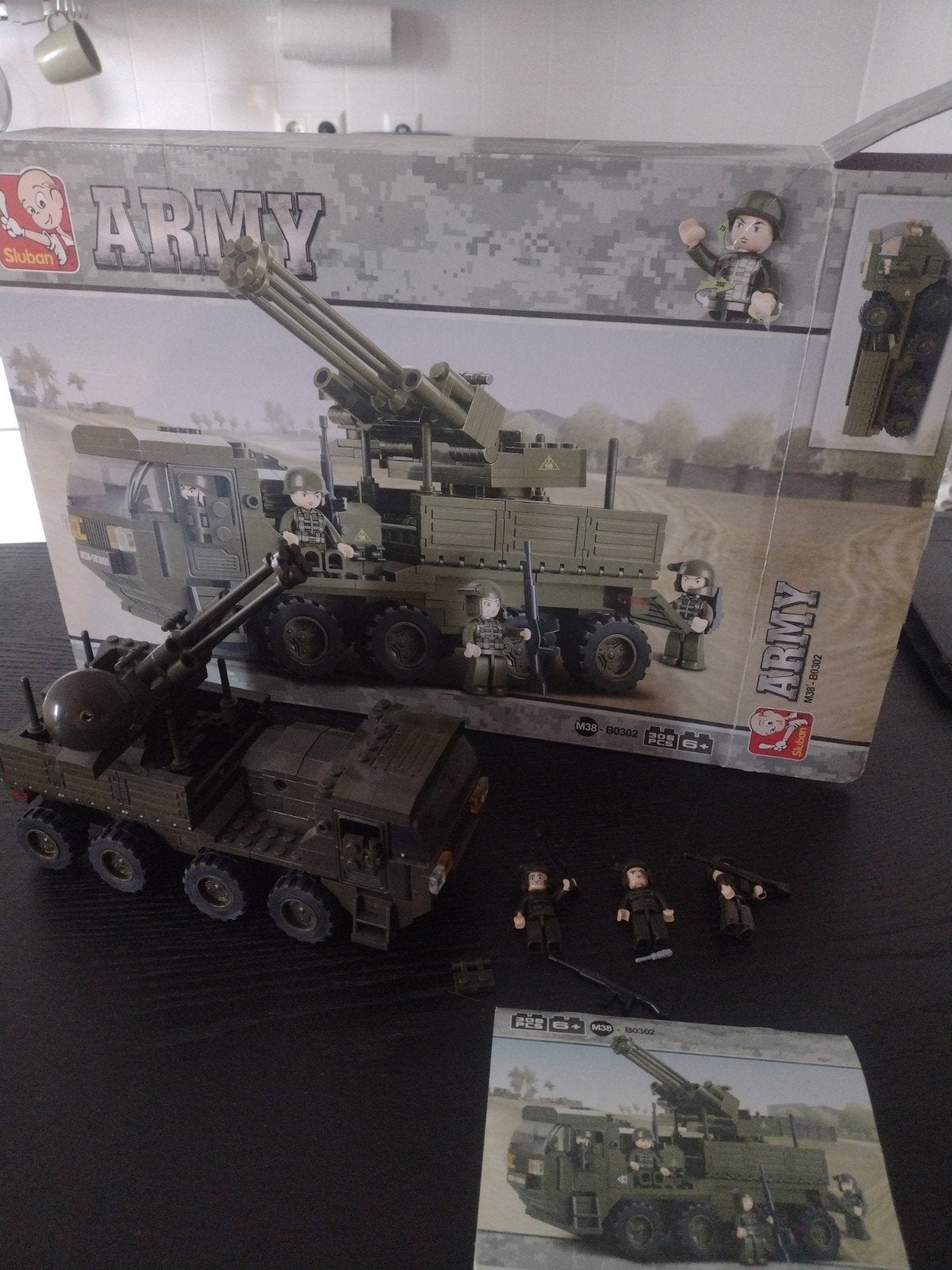 Sluban Army M38-B0302 bouwset met soldaten, Ophalen of Verzenden, Zo goed als nieuw, Overige merken