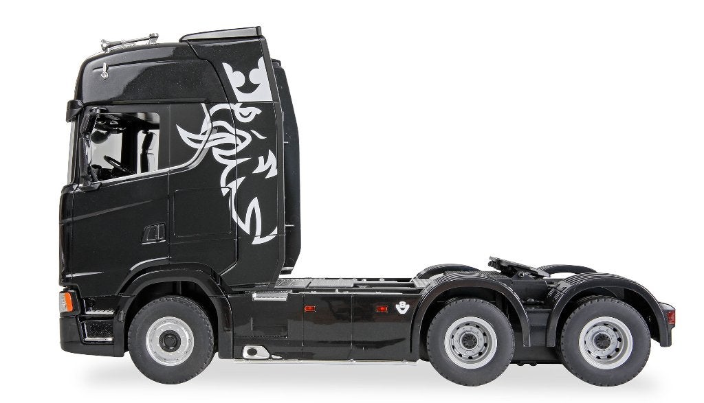 Scania 770 S Tractor Unit 6x4 1/18 RTR black, Hobby en Vrije tijd, Elektro, Nieuw, Ophalen of Verzenden, Auto onroad