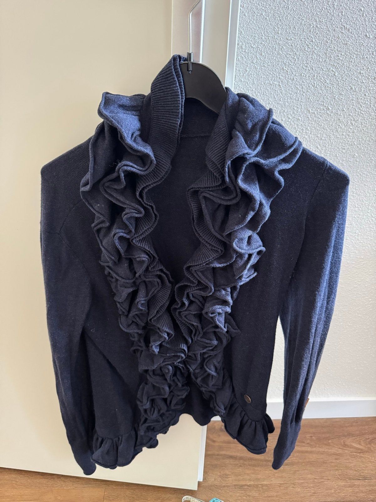 Khujo vest met ruches, maat M, Ophalen of Verzenden, Gedragen, Maat 38/40 (M), Blauw