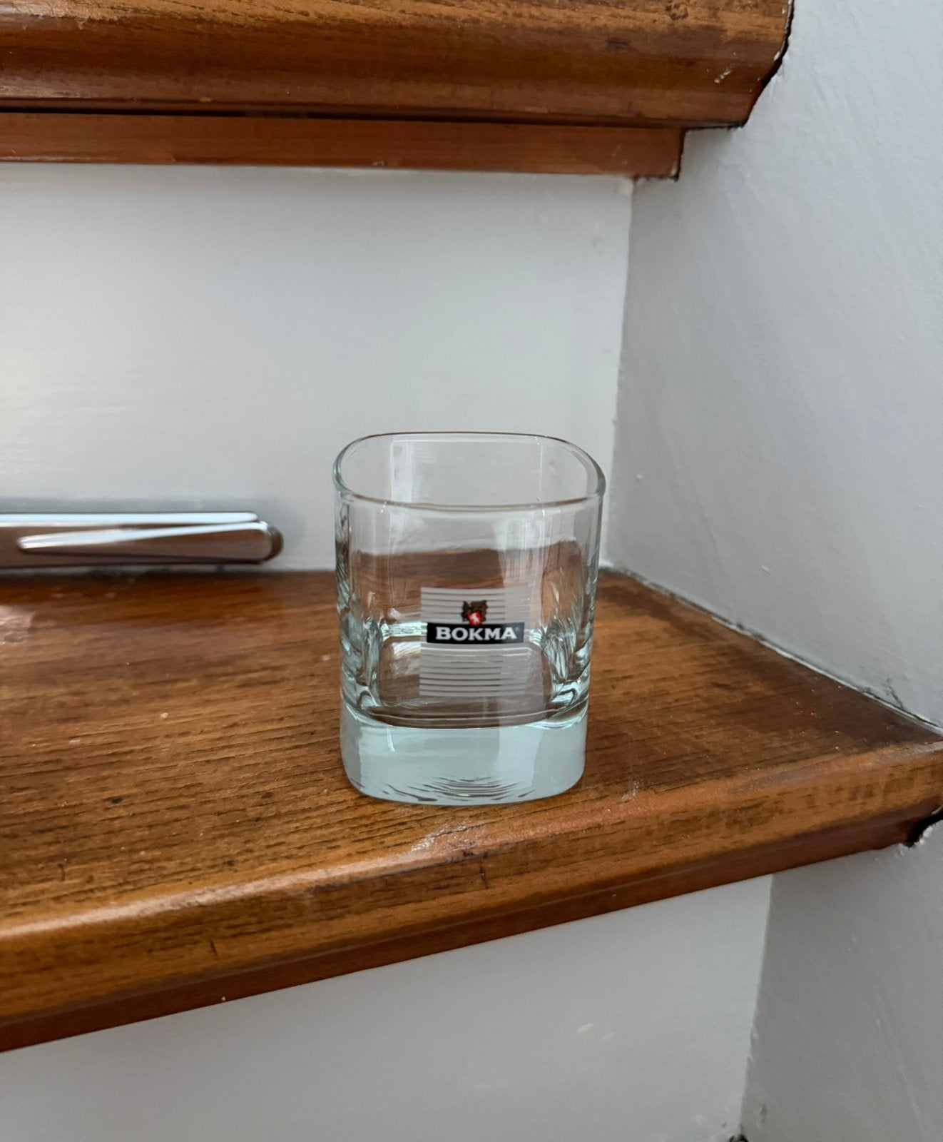Bokma jenever borrelglas, Verzamelen, Ophalen of Verzenden, Zo goed als nieuw, Borrel- of Shotglas