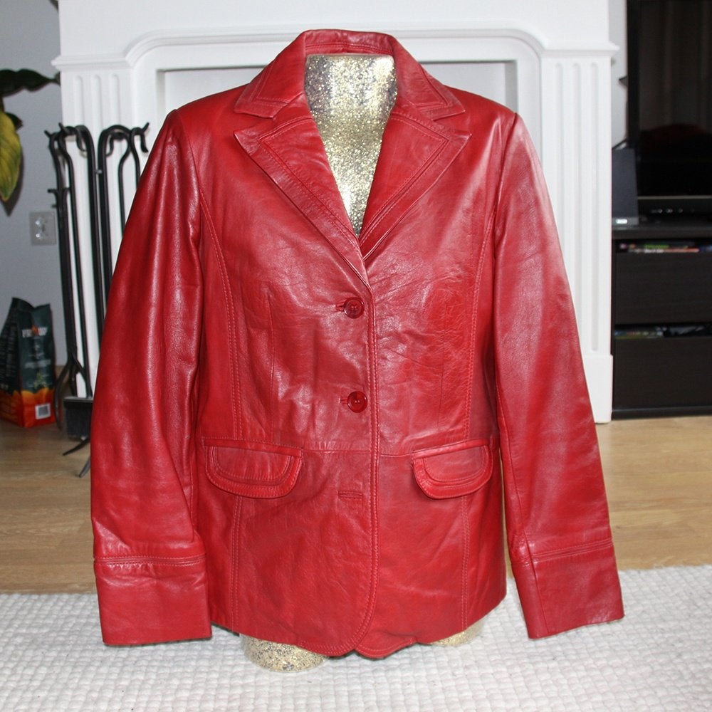 Mooie Leren Splendido Jas (S) € 50,-, Ophalen of Verzenden, Zo goed als nieuw, Maat 36 (S), Splendido
