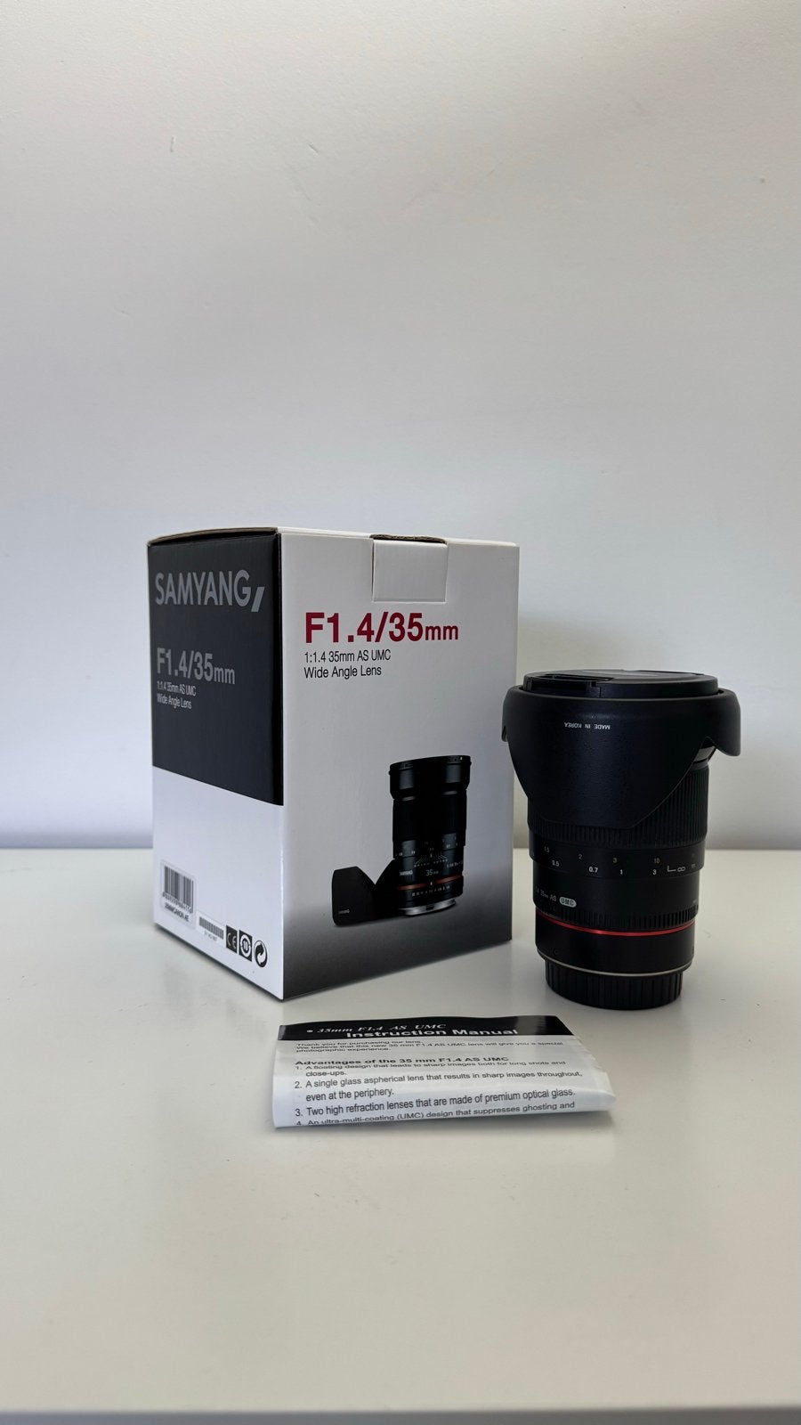 Samyang F1.4/35mm Widelens EF (Zeldzaam), Audio, Tv en Foto, Fotografie | Lenzen en Objectieven, Ophalen, Samyang, Groothoeklens