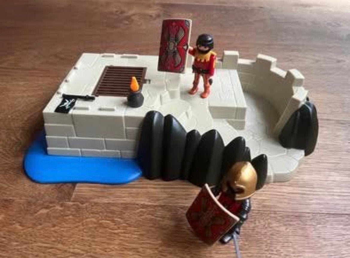Playmobil ridders eiland met 2 poppetjes, Ophalen of Verzenden, Zo goed als nieuw